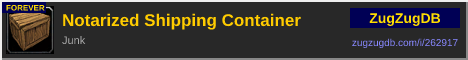 Notarized Shipping Container: forum signature banner