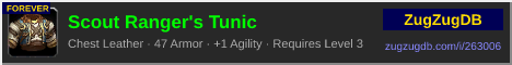 Scout Ranger's Tunic: forum signature banner