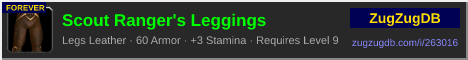 Scout Ranger's Leggings: forum signature banner