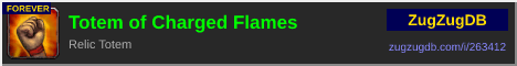 Totem of Charged Flames: forum signature banner
