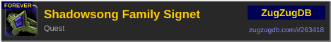 Shadowsong Family Signet: forum signature banner