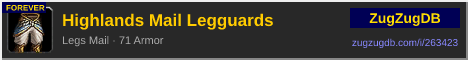 Highlands Mail Legguards: forum signature banner