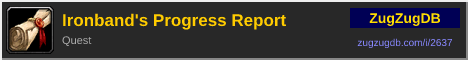 Ironband's Progress Report: forum signature banner