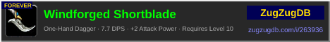 Windforged Shortblade: forum signature banner