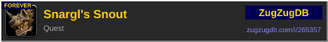 Snargl's Snout: forum signature banner