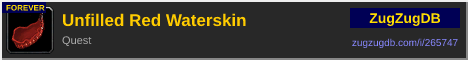 Unfilled Red Waterskin: forum signature banner