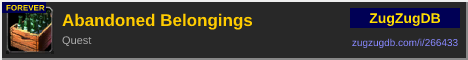 Abandoned Belongings: forum signature banner