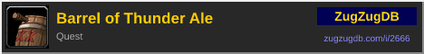 Barrel of Thunder Ale: forum signature banner