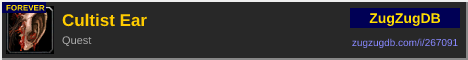 Cultist Ear: forum signature banner