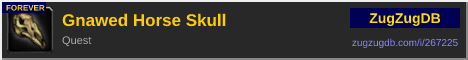 Gnawed Horse Skull: forum signature banner