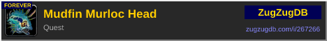 Mudfin Murloc Head: forum signature banner