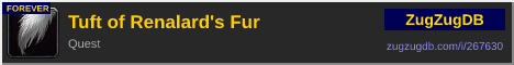 Tuft of Renalard's Fur: forum signature banner