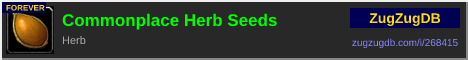 Commonplace Herb Seeds: forum signature banner
