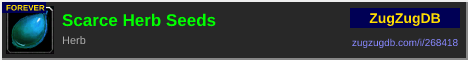 Scarce Herb Seeds: forum signature banner