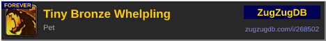 Tiny Bronze Whelpling: forum signature banner