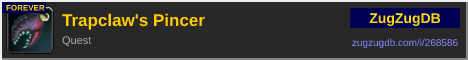 Trapclaw's Pincer: forum signature banner
