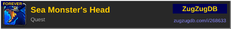 Sea Monster's Head: forum signature banner
