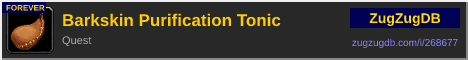 Barkskin Purification Tonic: forum signature banner