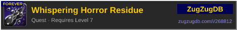 Whispering Horror Residue: forum signature banner