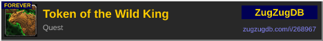 Token of the Wild King: forum signature banner