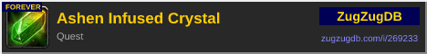 Ashen Infused Crystal: forum signature banner
