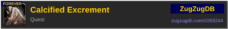 Calcified Excrement: forum signature banner