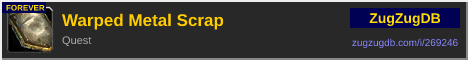 Warped Metal Scrap: forum signature banner