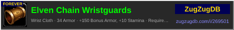 Elven Chain Wristguards: forum signature banner
