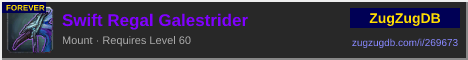 Swift Regal Galestrider: forum signature banner