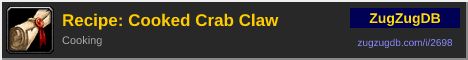 Recipe: Cooked Crab Claw: forum signature banner