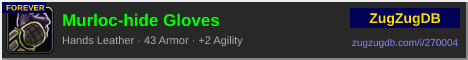 Murloc-hide Gloves: forum signature banner