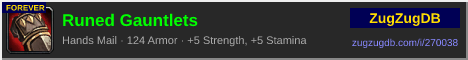 Runed Gauntlets: forum signature banner