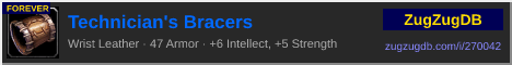 Technician's Bracers: forum signature banner