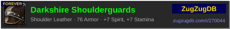 Darkshire Shoulderguards: forum signature banner