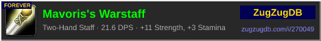 Mavoris's Warstaff: forum signature banner