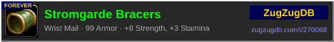 Stromgarde Bracers: forum signature banner
