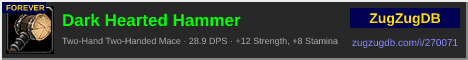 Dark Hearted Hammer: forum signature banner