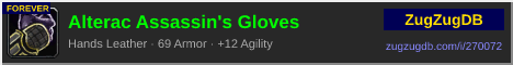 Alterac Assassin's Gloves: forum signature banner