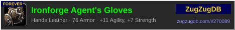 Ironforge Agent's Gloves: forum signature banner
