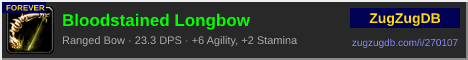 Bloodstained Longbow: forum signature banner