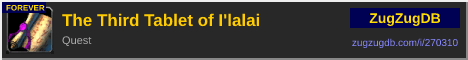 The Third Tablet of I'lalai: forum signature banner