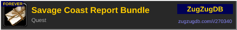Savage Coast Report Bundle: forum signature banner