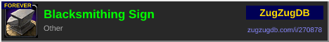 Blacksmithing Sign: forum signature banner