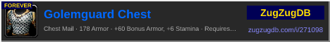 Golemguard Chest: forum signature banner