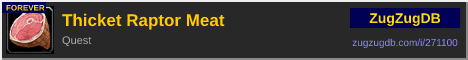 Thicket Raptor Meat: forum signature banner
