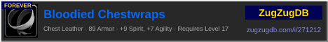 Bloodied Chestwraps: forum signature banner