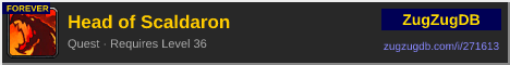 Head of Scaldaron: forum signature banner