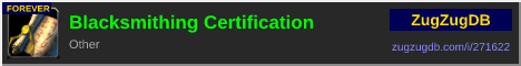 Blacksmithing Certification: forum signature banner