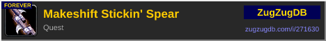 Makeshift Stickin' Spear: forum signature banner