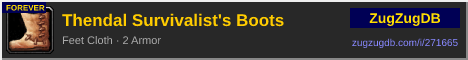 Thendal Survivalist's Boots: forum signature banner